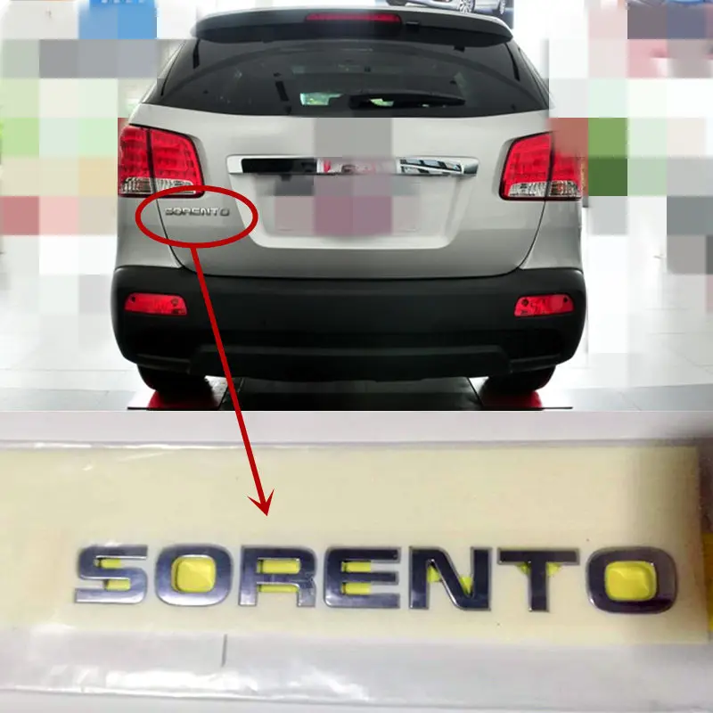 Genuíno do Logotipo do Tronco para Kia Traseira do Tronco Emblema Traseiro Sorento Tampa Logotipo 863102p500 86310 2p500 2009-2020 2 Emblema traseiro genuíno do logotipo do tronco
