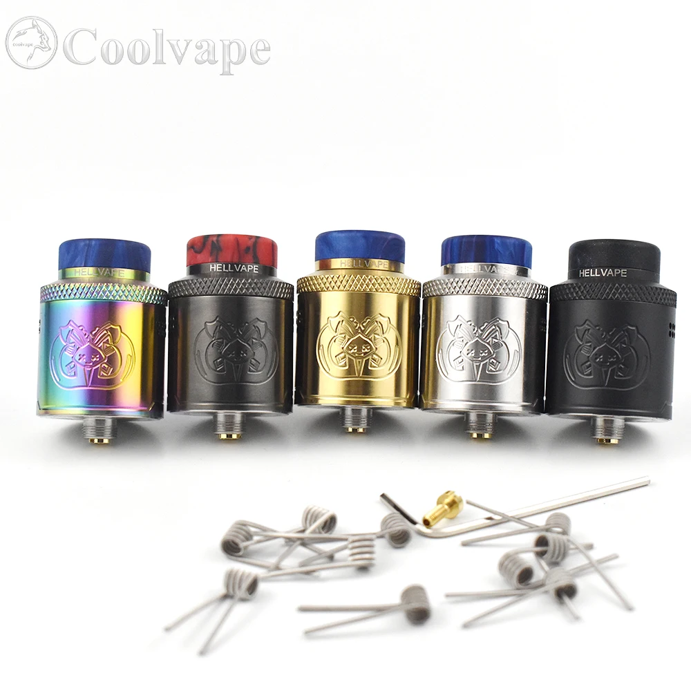 Drop Dead RDA 24mm with squonk BF PIN Atomizer 316ss Single Coil or Dual Coils Rebuildable Tank vs Dead Rabbit V2 rda rta tank