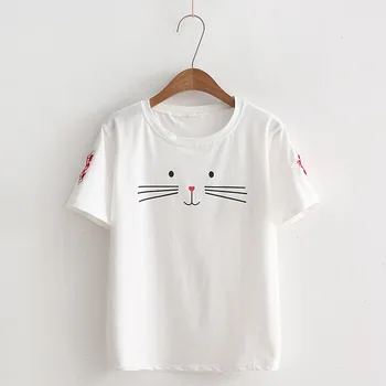 

T-shirts 2018 New Fashion Casual Cotton T-shirts Women shirt O-Neck short sleeve