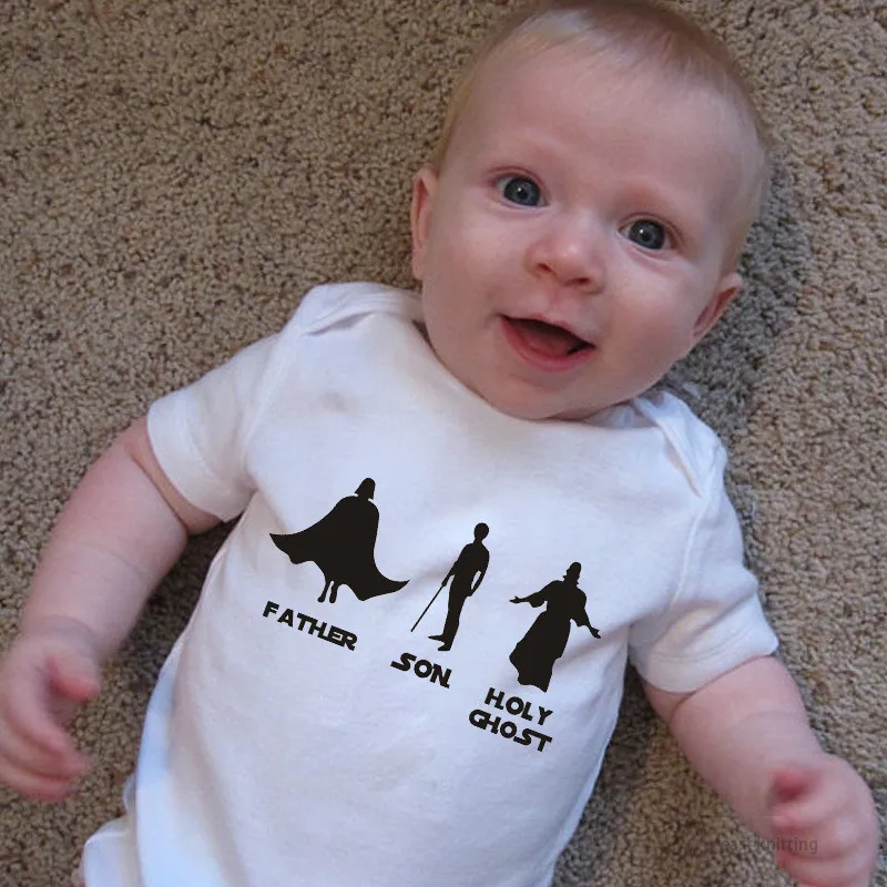 Baby Rompers Infant Baby Boys Girls Romper 0-24M Jumpsuit Baby Onesie Summer Clothing Father Son Letters Print Infant Outfits