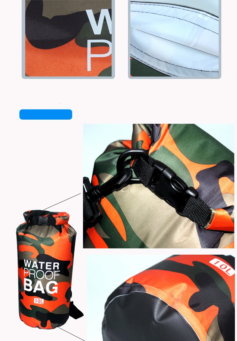 Плавающий Водонепроницаемый сухой мешок 2L/5L/10L/15L/20L/30L речные треккинговые сумки рулонные верхние мешки для рафтинга лодок плавательный пляж Кемпинг