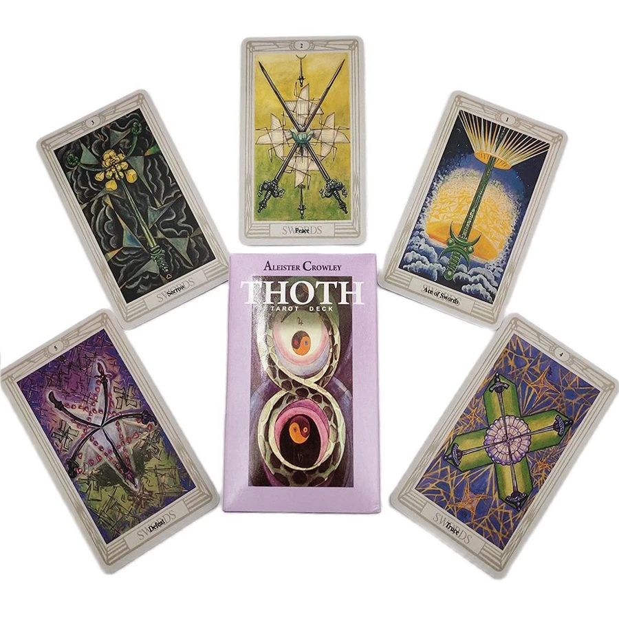 Aleister Crowley Tarot Deck Divination Fate Gameplay 78 Sheet Cards Family Entertainment Party Playing Board Game | Спорт и
