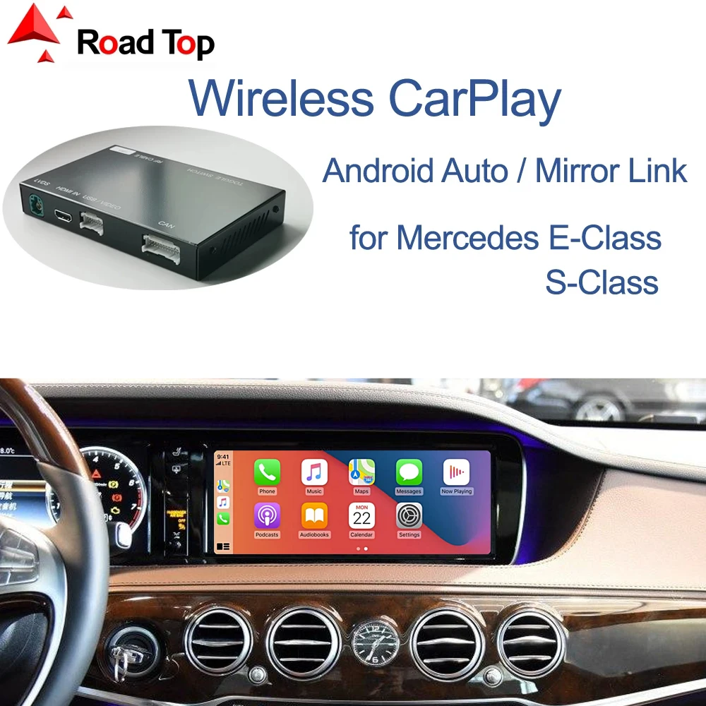 Беспроводной CarPlay для Mercedes Benz E-Class W213 S-Class W222 2014-2018 с Android Auto Mirror Link AirPlay | Автомобили