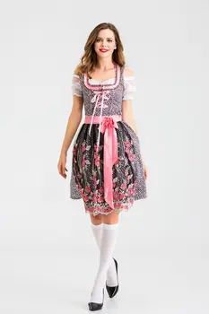 

Dancing Stage Costumes Cross-border Supply Of German Oktoberfest Atmosphere PRAT Costume Cosplay Beer Girl Dress Sportswear