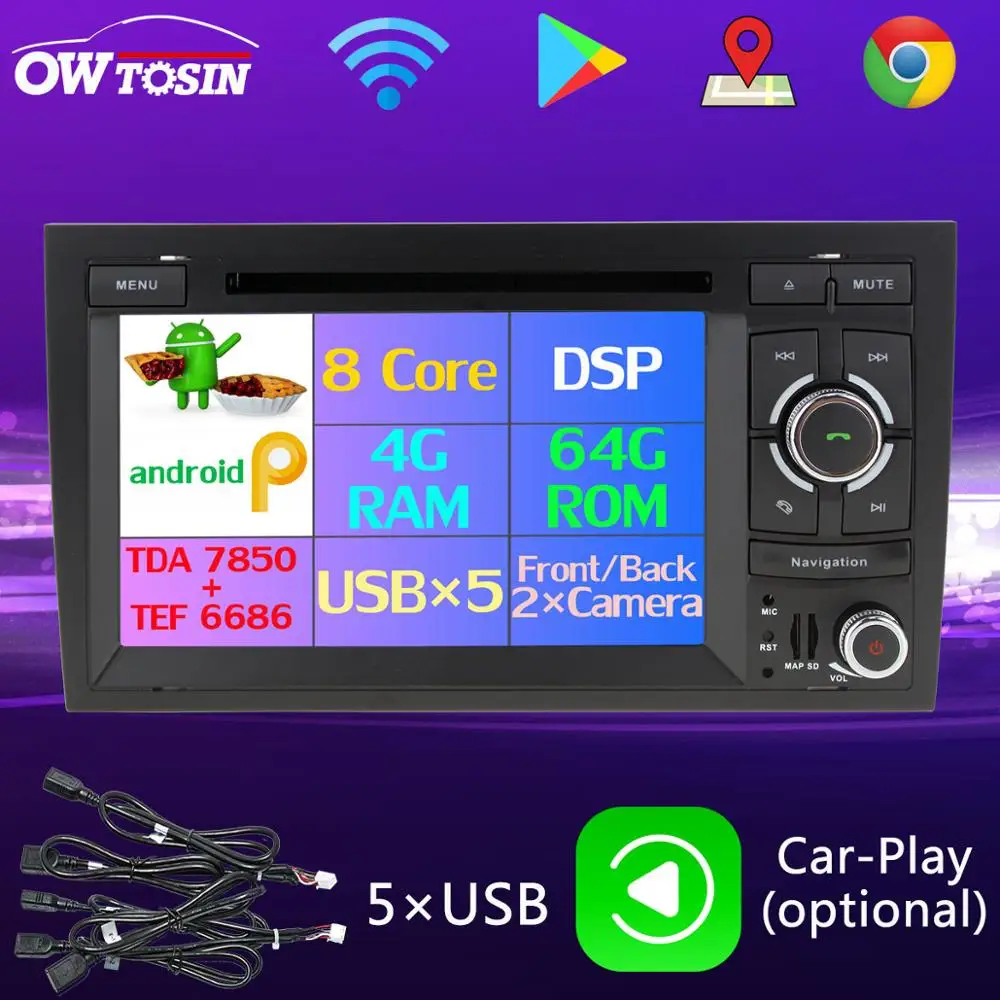 Flash Deal PX6 Octa Core Android 9.0 4G+64G 5 USB For Audi A4 2002-2008 S4 RS4 B9 B7 Seat Exeo 2009-2012 Car Radio Stereo GPS Navigation 0 Flash Deal PX6 Octa Core Android 9.0 4G+64G 5 USB For Audi A4 2002-2008 S4 RS4 B9 B7 Seat Exeo 2009-2012 Car Radio Stereo GPS Navigation 0
