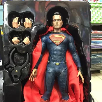 

DC MAFEX 057 Superman 1978 Christopher Reeve Full Set joints Action Figure Doll Kids Collection Show Model Toys Gifts