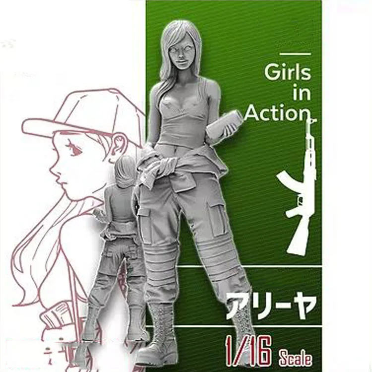 

1/16 Assembly Resin Figure Kit Girl 120mm