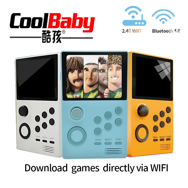 COOLBABY A19 Pandora's Box Android supretro портативная игровая консоль IPS экран Встроенный 3000 +