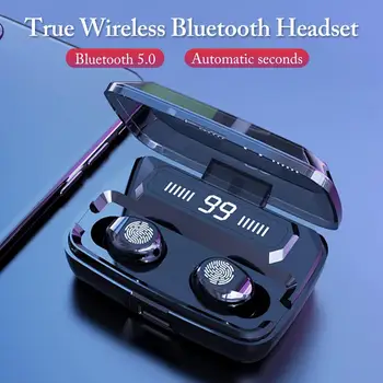 

F9 Square Warehouse TWS Earphone With Power Digital Display In-ear Touch Headphone Mini Wireless 5.0 Dual Bluetooth Ear Headset