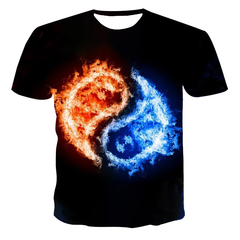 

2021 Summer New 3D T-Shirt Taiji Long Short Sleeve (Customizable)
