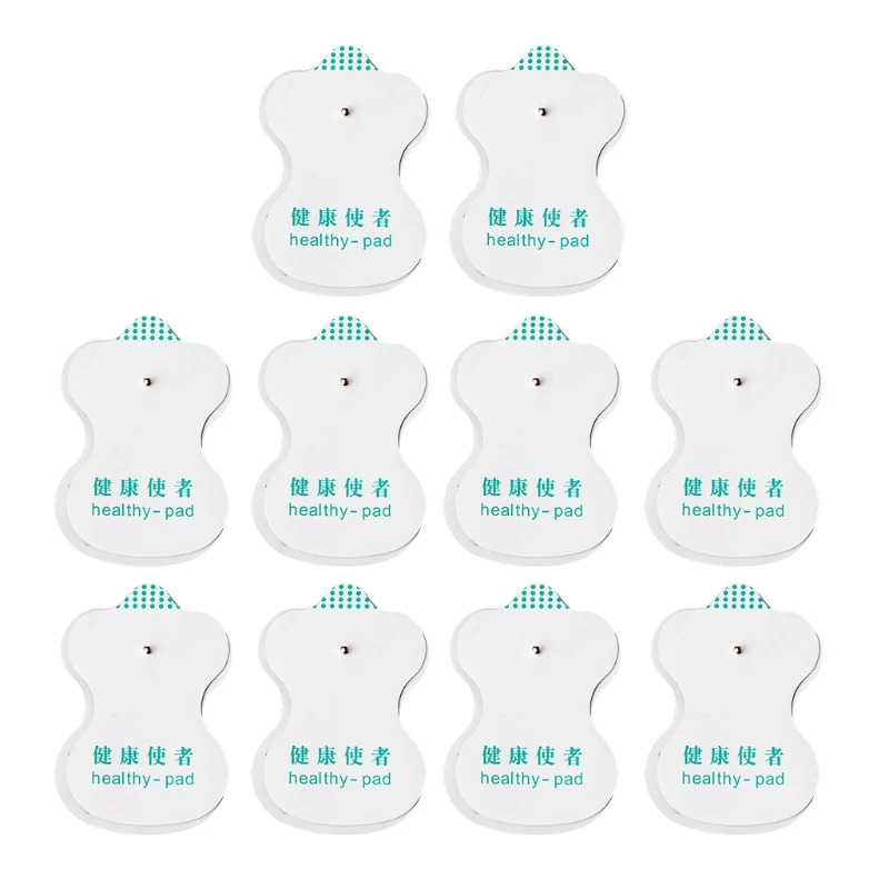 10Pcs Electrode Pads Electric Tens Acupuncture Therapy Massager Healthy Patches