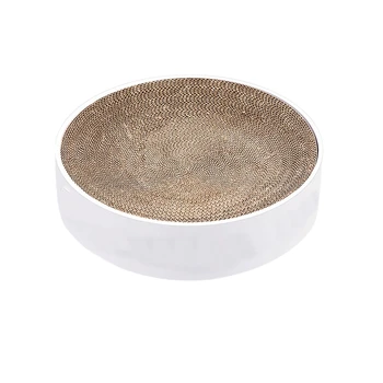

Bowl Type Cat Catnip Scratch Board Nail Scraper Mat Bed Toy Cats Scratcher Corrugated Paper Kitten Pad Rest Pet Supplies