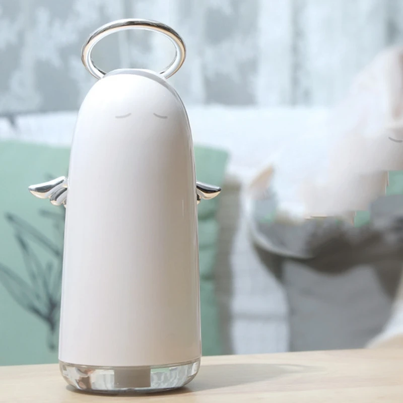 Buy Angel Usb Aroma Essential Oil Diffuser Ultrasonic Air Home Humidifier Mini Mist Maker Aroma Diffuser 7 Color Led Light Office
