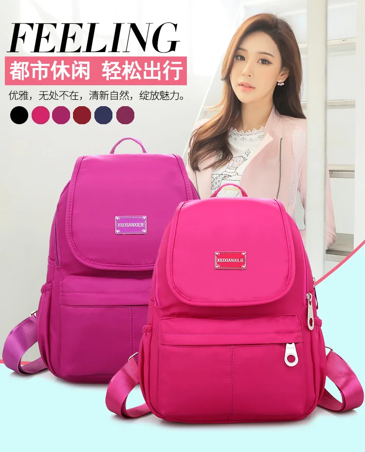 Fashion Anti-theft Women Backpacks Famous Brand High Quality Waterproof Oxford Women Backpack Ladies Large Capacity Backpack