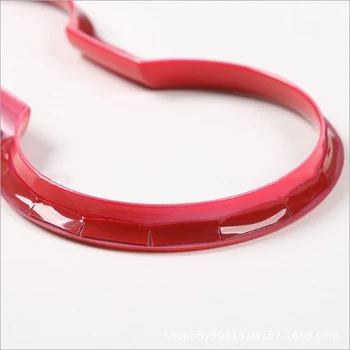 

Vehicle Cup Holder Auto ABS Cup Holder Cover Red Interior Decor Trim Molding