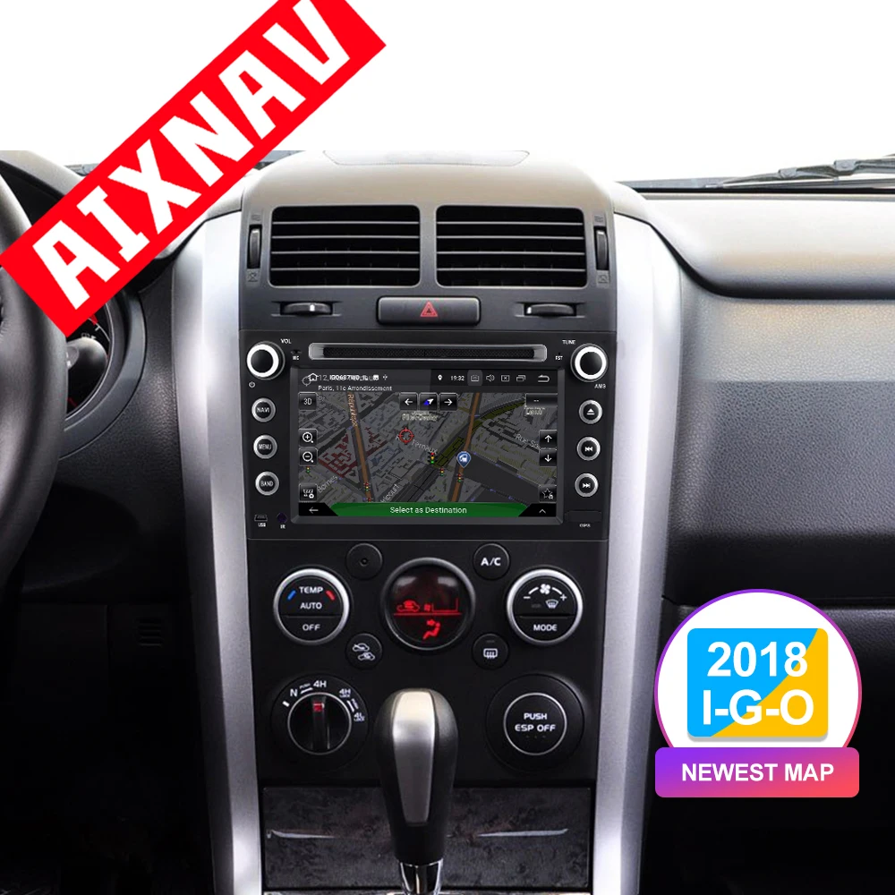 Flash Deal Car GPS Navigation Android 7 Inch Multimedia Player 2 Din Radio for Suzuki Grand Vitara 4 Core RAM 2 GB DSP Auto Map Bluetooth 3