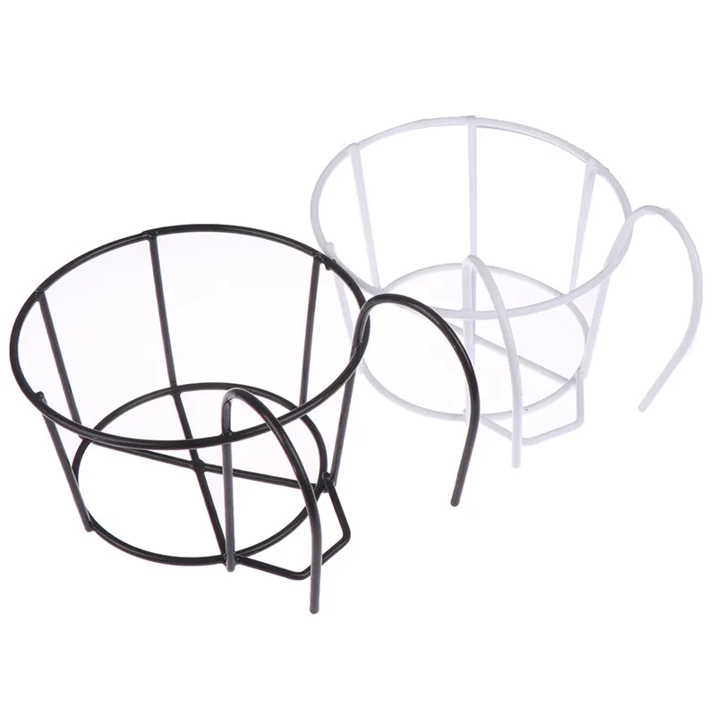 

Outdoor Hanging Plant Iron Racks Fence Balcony Round Flower Pot Garden Supplies
