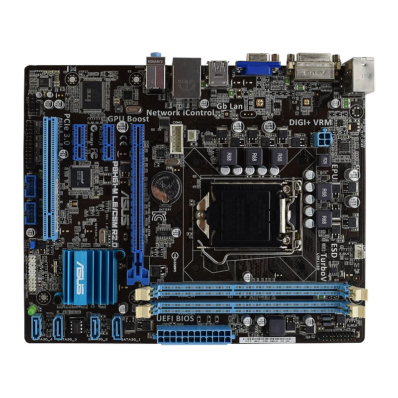 Настольная Материнская плата ASUS p8h61 m LE/CSM R2.0 1155 pin H61 поддерживает 22 32nm