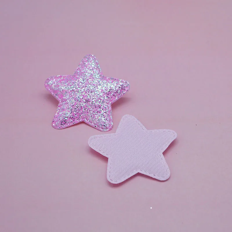 dark pink 32 шт./лот 5 см блестящая Звезда патчи Аппликации для рукоделия одежды Швейные принадлежности "сделай сам" заколки для волос аксессуары - Color: dark pink
