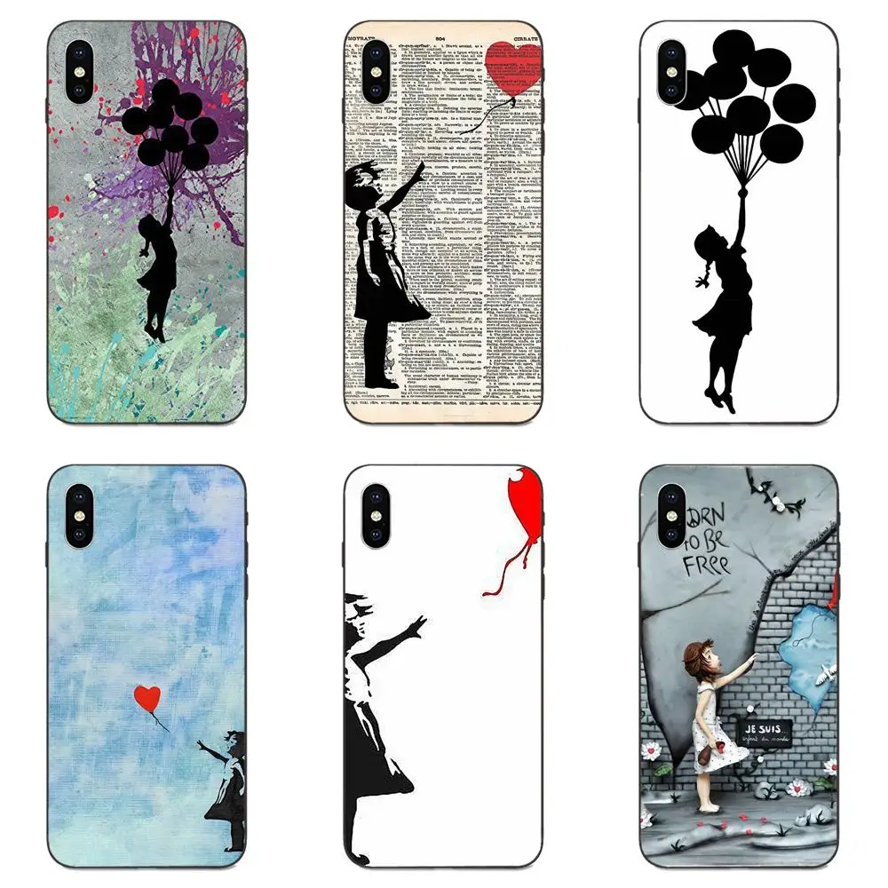Чехол для Galaxy A10S A20S A2 Core A30S A40S A50S A70S A90 5G M10 M30S M40 Note 10 Plus Бэнкси с воздушным шаром |