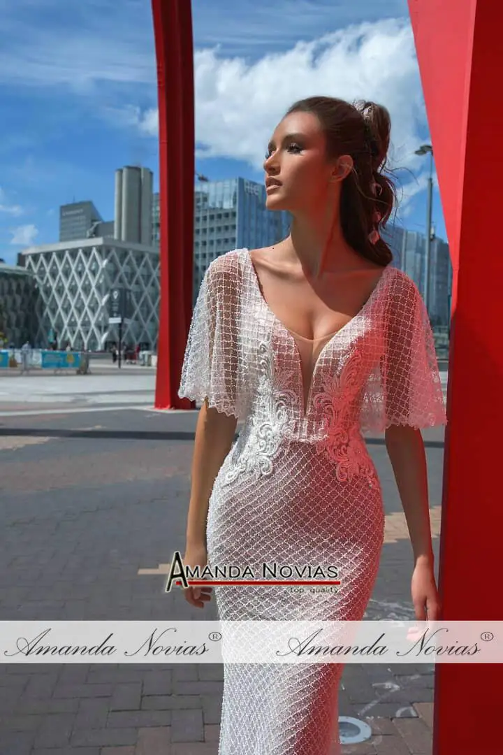 Элегантное Бисероплетение пляжное свадебное платье-бохо свадьбы robe mariage femme