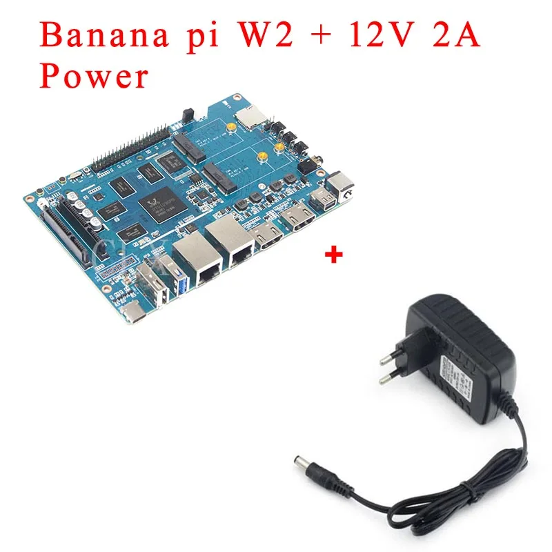 - Banana Pi W2 Smart NAS Router RTD1296 Chip Design BPIW212V 2A DC Power For Banana Pi W2 Used For High Wireless Performance