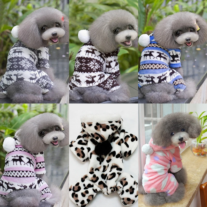 Классические с оленем одежда принтом в виде собак для больших домашних животных