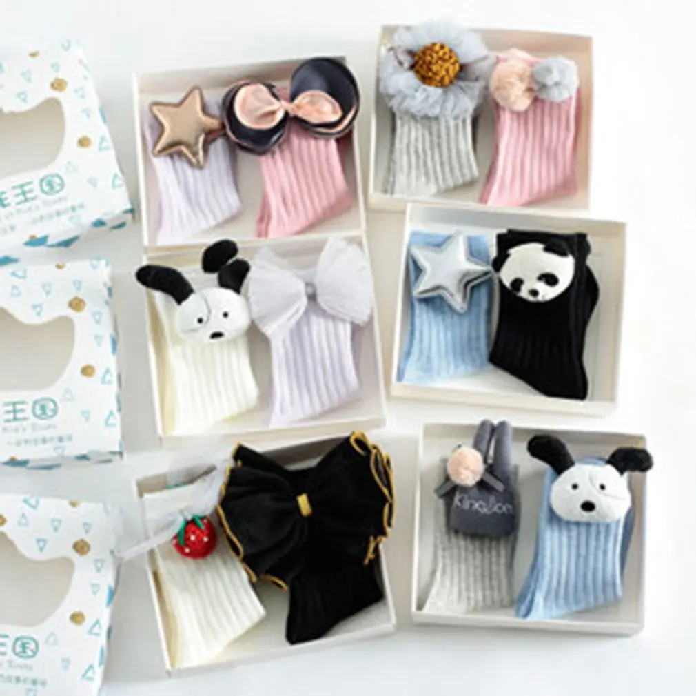 Cartoon Doll Socks Children girls boys animals cotton sports old school white socks skating children baby warm socks Gift Random
