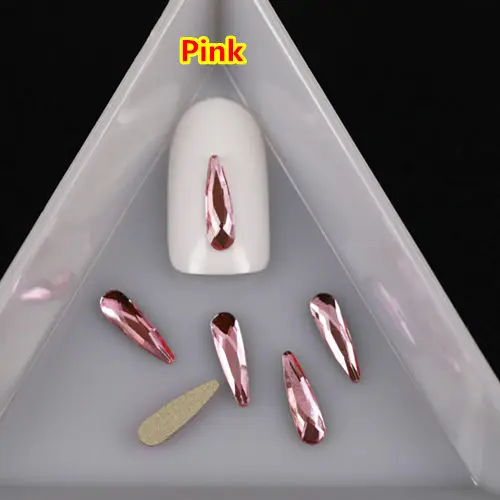 Pink 50pcs 50 шт. Стразы для дизайна ногтей с плоской обратной стороной, стразы для дизайна ногтей, Кристальные ювелирные украшения для ногтей, подвески ab swarovsky, Кристальные стразы, драгоценные камни - Цвет: Pink 50pcs
