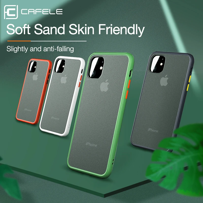 

Cafele Phone Case For iPhone 11 pro Max Thin Case Cover Protector For iPhone 11 pro MAX Anti-Fingerprint Waterproof Soft + PC