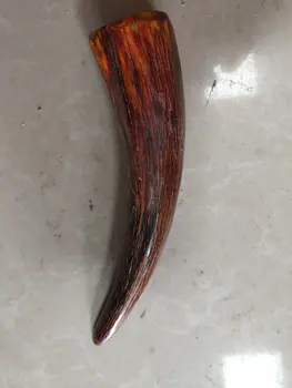 

Collection of hand carved decorations of ox horn in Tibet, China