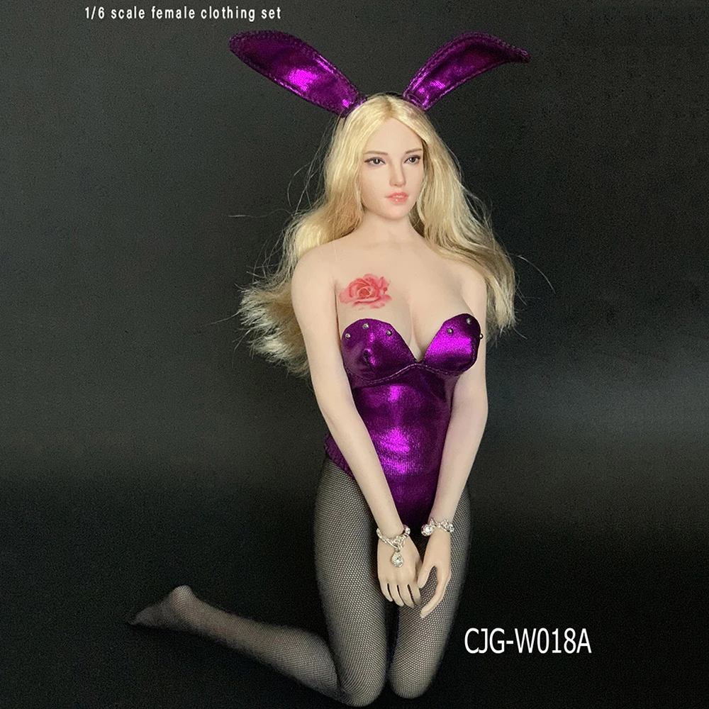 CJG W018A 1/6 весы сексуальный женской фигуры одежда аксессуар с изображением кролика