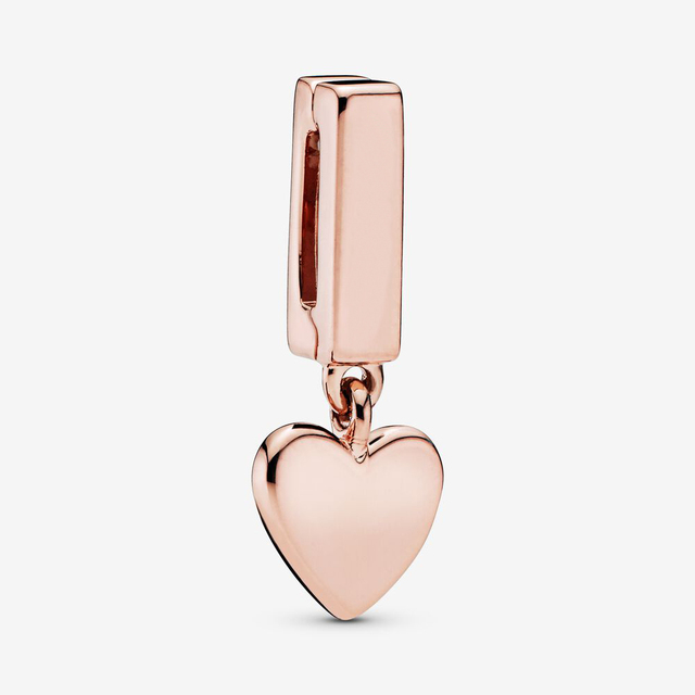 Sterling Silver Charms Beads Original Reflections Clip Heart Clover Crown Charm Fit Pandora Bracelets Diy Jewelry For Women