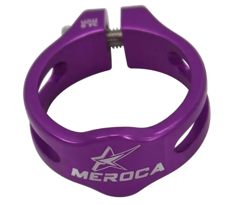MEROCA Ultralight Locked Bicycle Seatpost Clamps For 31.6mm Seat Tube Mountain Bike Aluminum Alloy Clip 34.9mm