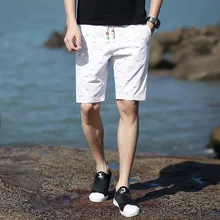 Летняя одежда Brend шорты их чистого хлопка мужские повседневные пляжные шорты мужские эластичные шорты мужские модные короткие штаны