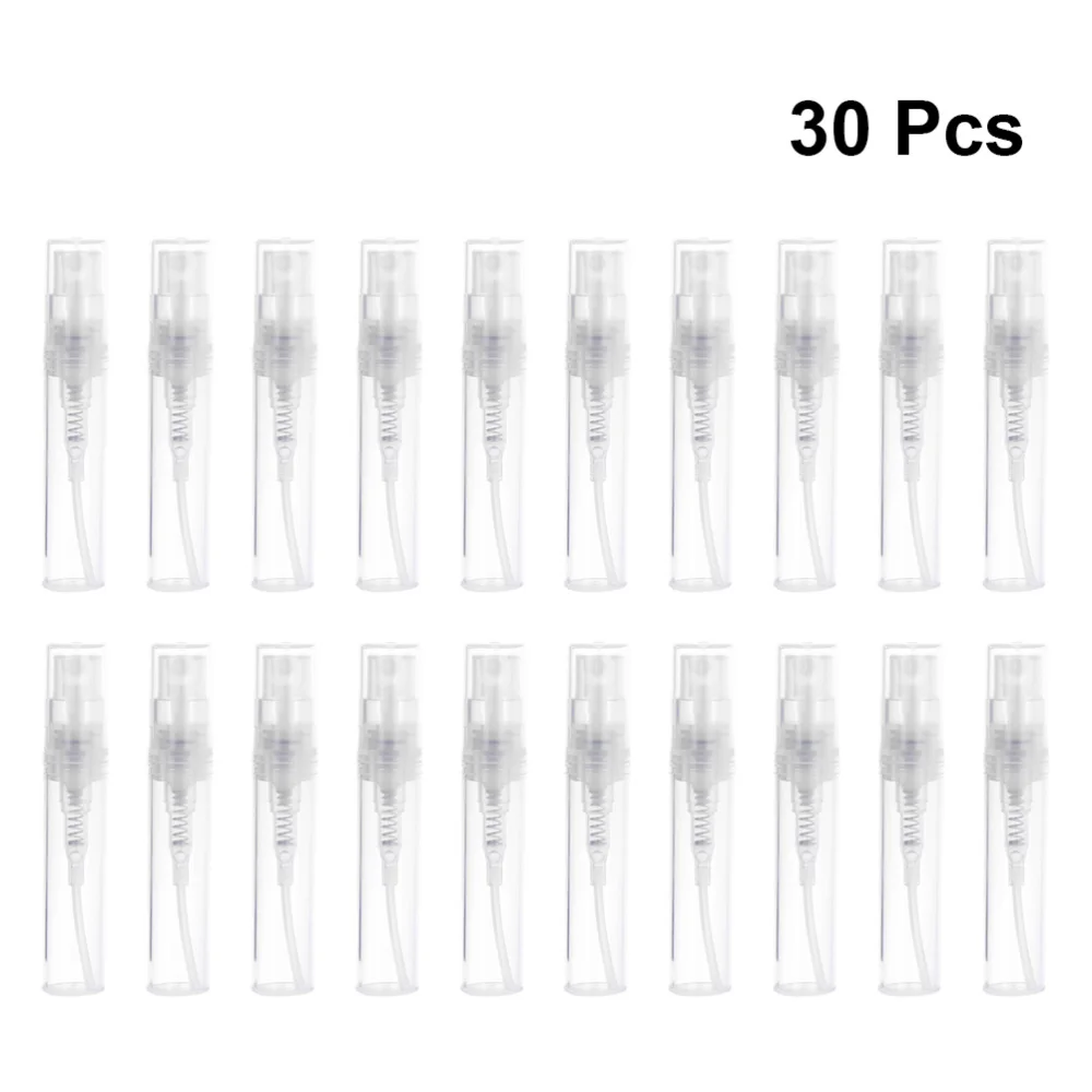 

30pcs Portable Alcohol Bottles Makeup Sample Containers Empty Perfume Bottles for Home School
