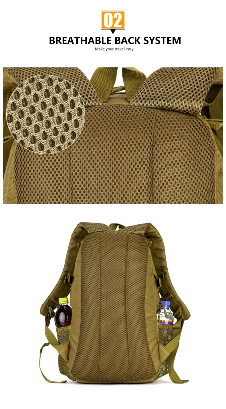 Тактический Molle 25L спортивный рюкзак 14 дюймов для ноутбука, военный уличный рюкзак для рыбалки, охоты, кемпинга, походные сумки Mochila B191