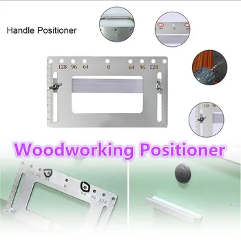 

Woodworking Handle Positioner Adjustable Jig Position Tool Multi-functional Drill Punch Locator Furniture Slotting Hand Tools