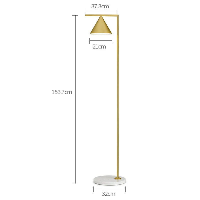 

Italian design floor lamp net red study Nordic bedroom living room warm star with vertical lamp