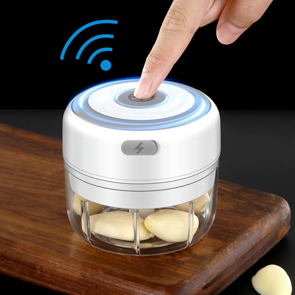 Mini Electric Food Garlic Vegetable Chopper Grinder Crusher Press For Nut Meat Fruit Rechargeable Onion Multi-Function Processor | Дом и сад