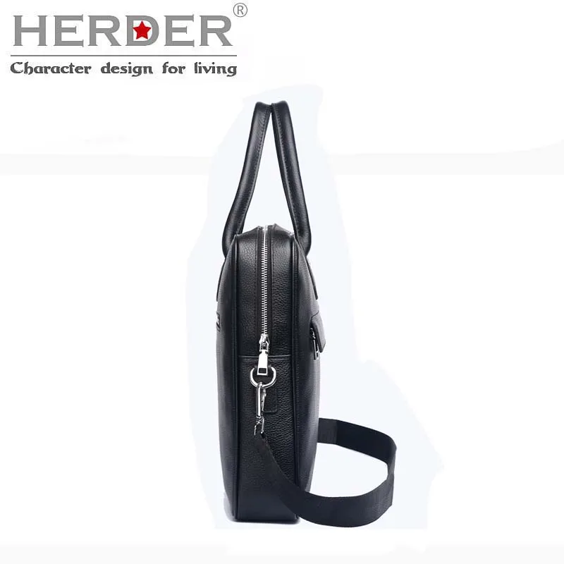 HERDER мужской портфель кожаная деловая сумка для ноутбука Повседневная большая сумка на плечо винтажная роскошная сумка-мессенджер