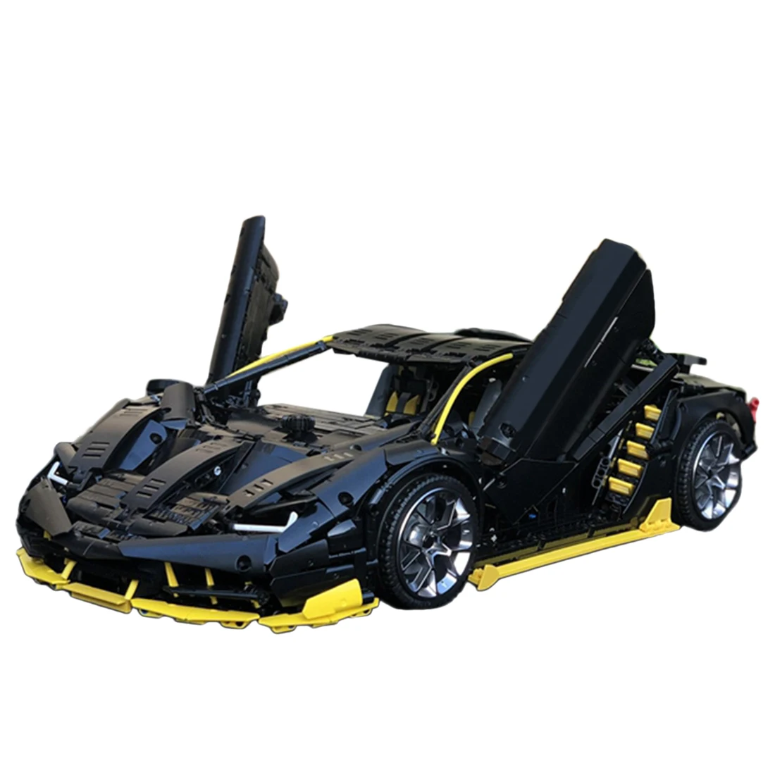 

3789Pcs MOC Sports Vehicle Car DIY Assembly Model Building Kit Stem Toy Gift - Black + Yellow/ Black + Red
