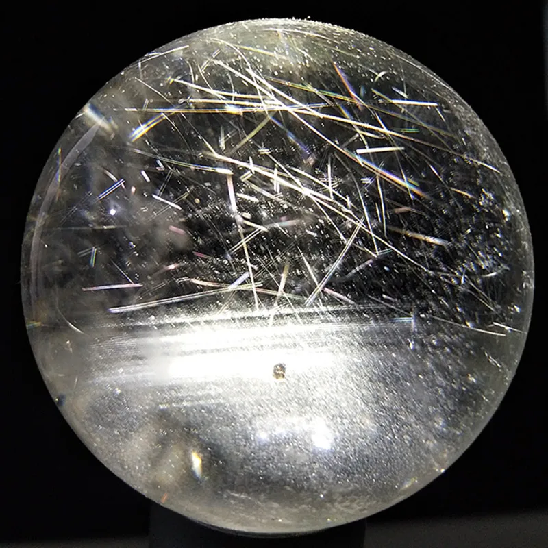A Natural stone Rutilated Quartz Crystal ball of high quality feng shui home decoration preferred | Дом и сад