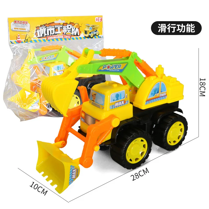 

Toy Engineering Vehicle Educational Children Eight-Excavator Bulldozing Dump Truck Inertia Power Environmentally Friendly Car Mo