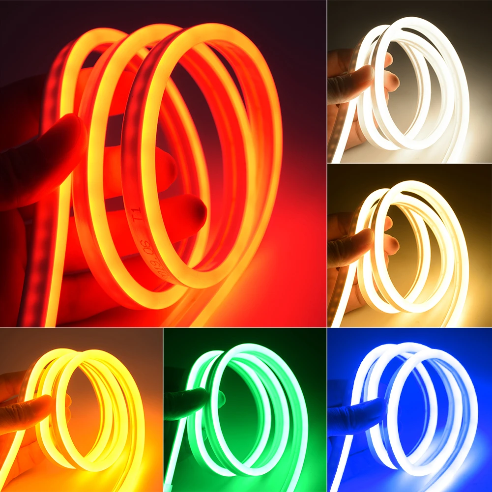 DC 12V Flexible 2835 LED Strip Waterproof Sign Neon Lights Silicone Tube Lamp 2