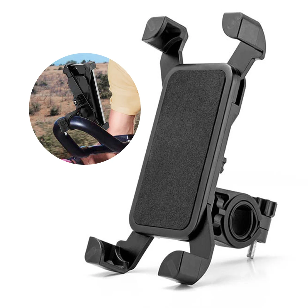 

Anti Shake 360 Rotation Adjustable Smartphone Mount Bracket Universal Bicycle Holder Bike Handlebar Mobile Phone Holder Stand.