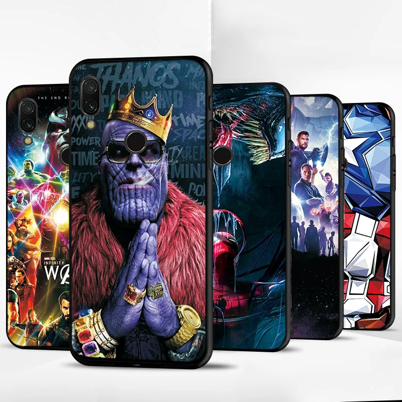 Для Xiaomi Redmi 7 7A чехол Marvel Deadpool черный ТПУ чехол для телефона для Redmi 6 6A 8 8A чехол Redmi 5A 5 Plus чехол Железный человек Redmi 4X