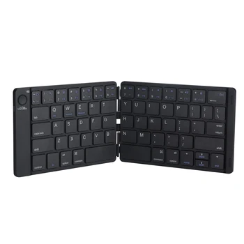

Foldable Bluetooth Keyboard Portable Wireless Keyboard Rechargeable Full Size Ultra Slim Folding Keyboard Compatible IOS Android