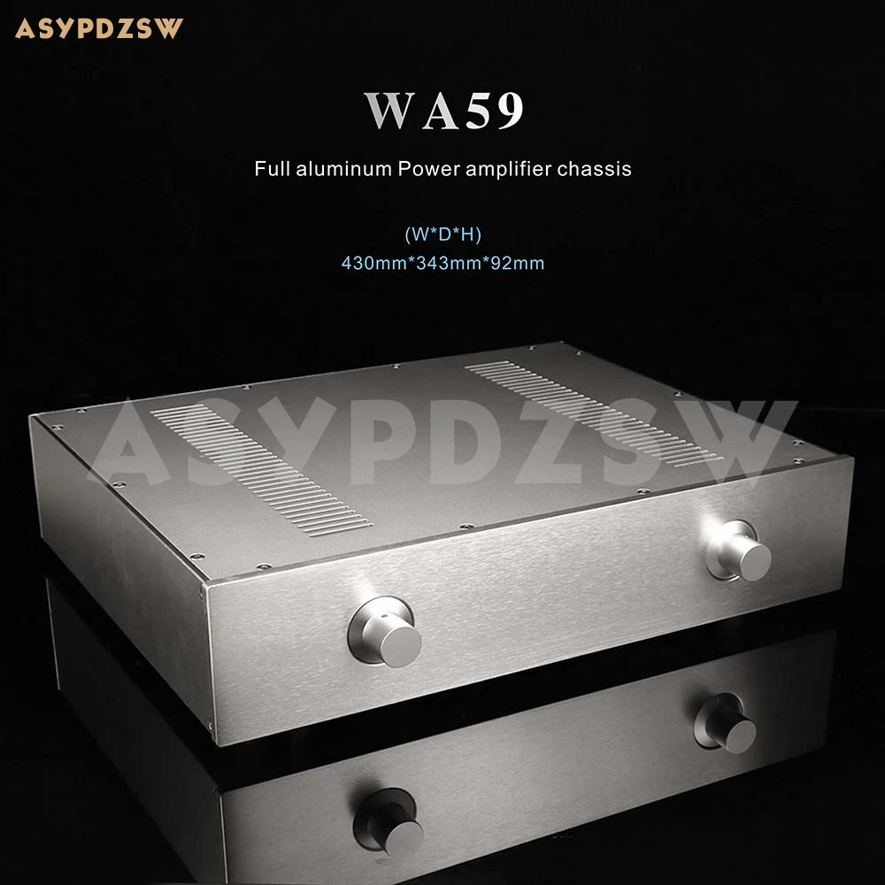 

WA59 Aluminum enclosure Preamp chassis Power amplifier case/box size 343*430*92MM