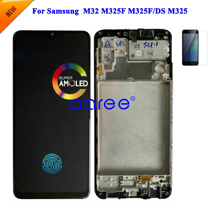 

Spuer AMOLED LCD Screen For Samsung M32 LCD display For Samsung M32 M325F LCD Screen Touch Digitizer Assembly